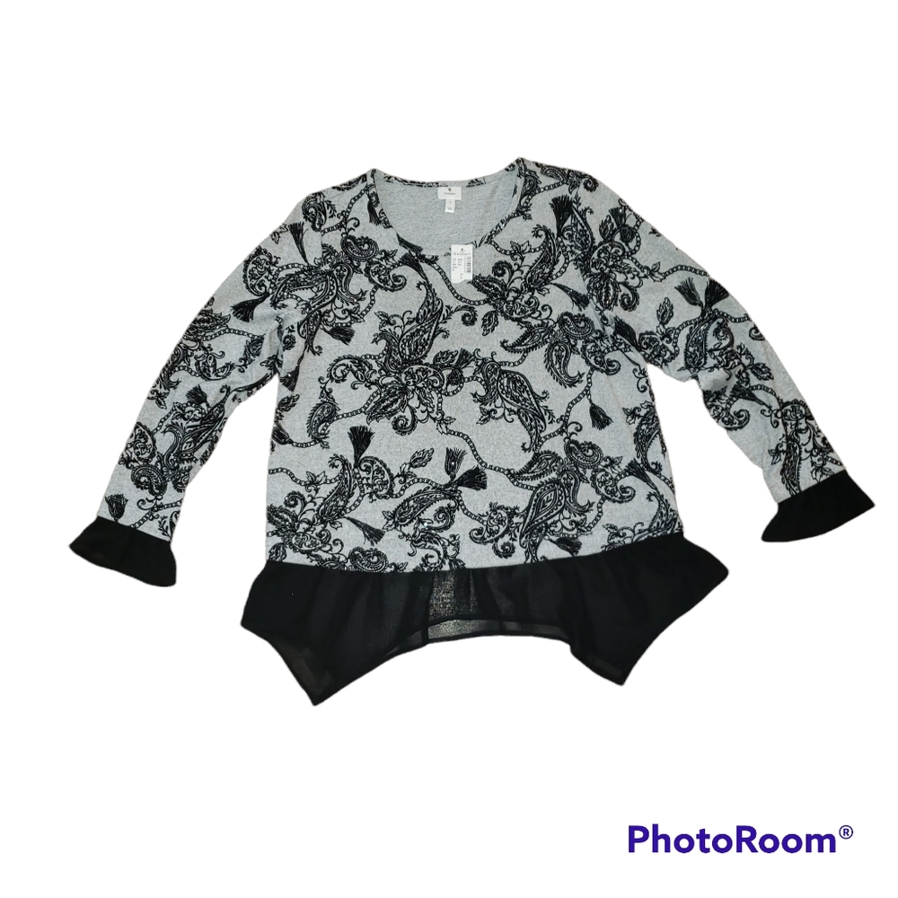 Dressbarn Long Sleeve Top, Size L